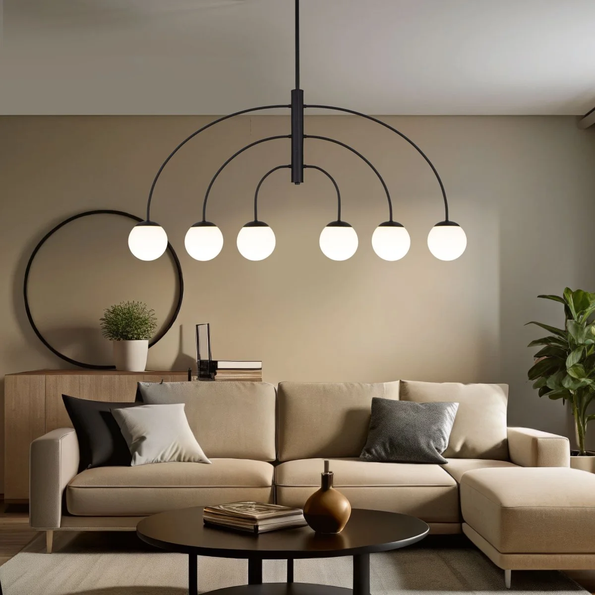 картинка Потолочный светильник со стеклянным плафоном 30179/6 черный