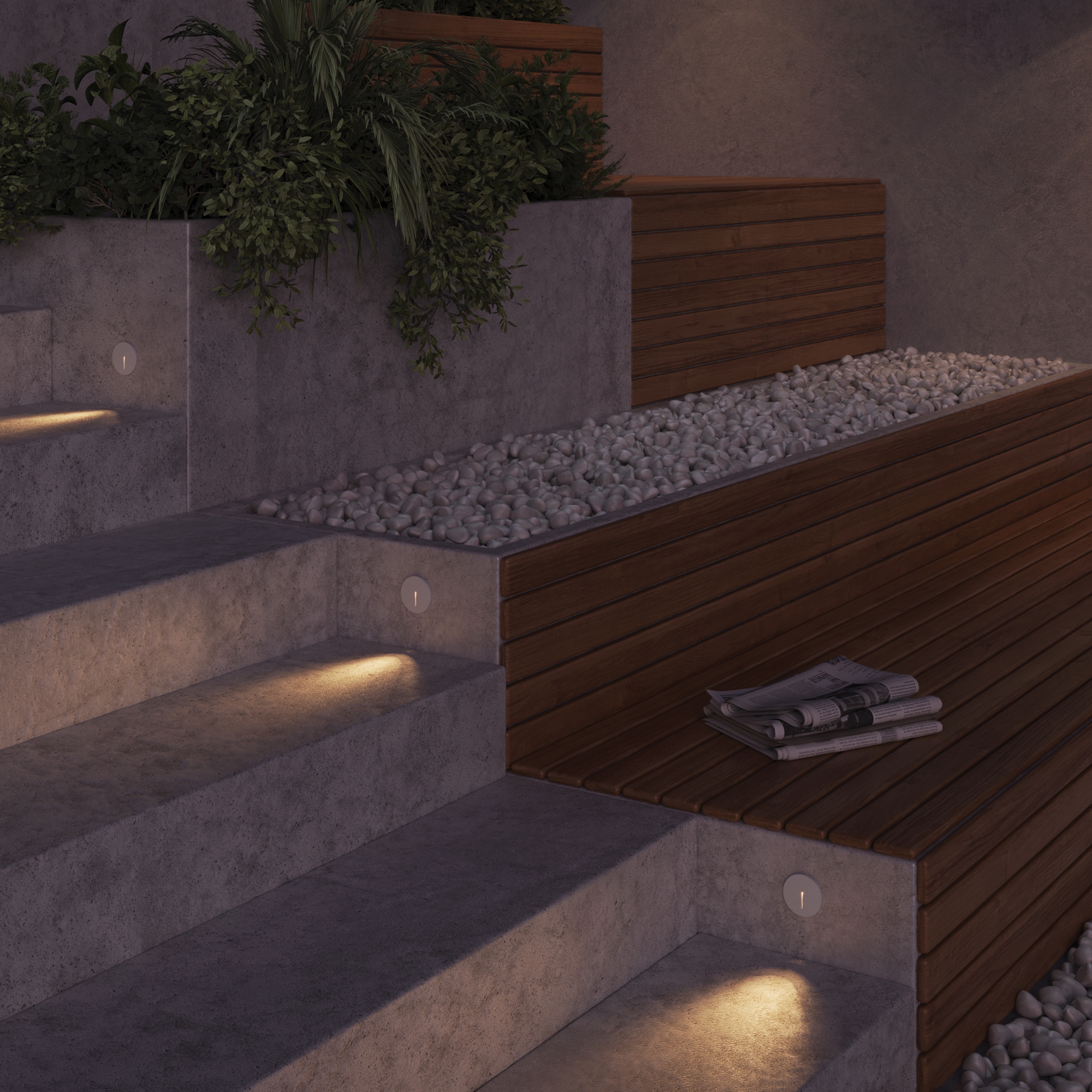 картинка Подсветка для лестниц Outdoor O014SL-L3W3K