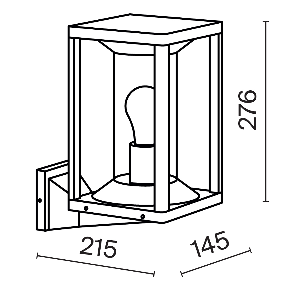 картинка Настенный светильник (бра) Outdoor O452WL-01GF