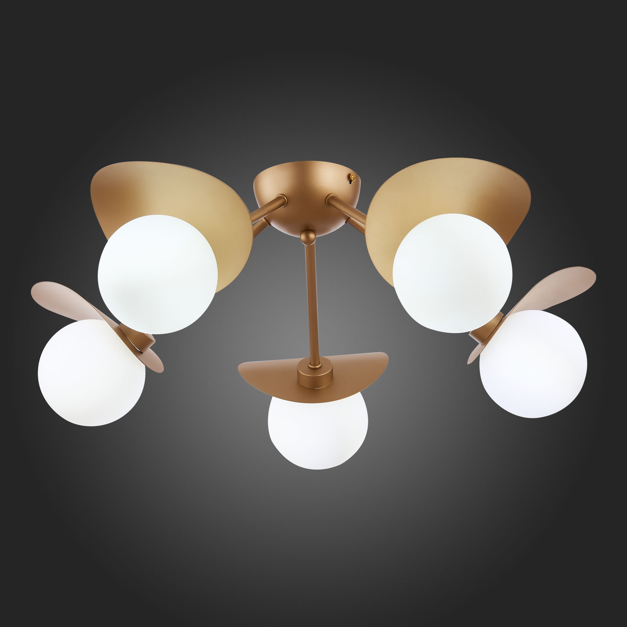 картинка SLE220502-05 Светильник потолочный Золотистый/Белый G9 5*5W