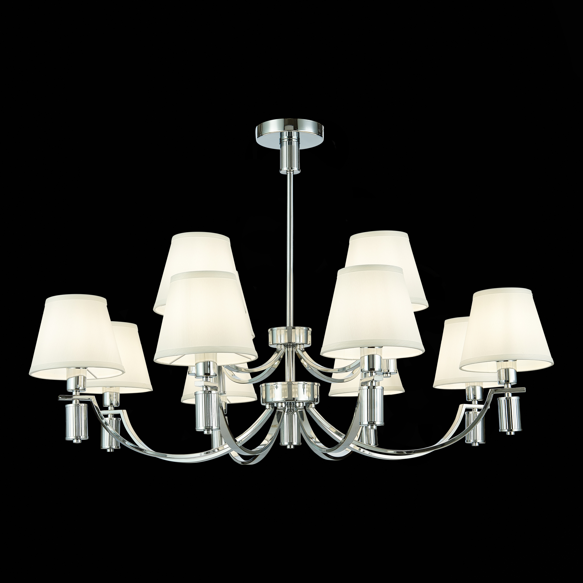 картинка SLE111303-12 Светильник подвесной Хром/Белый E14 12*40W