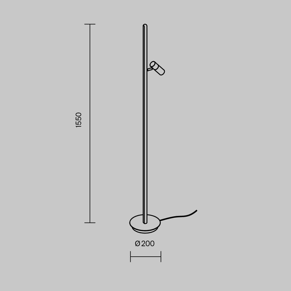 картинка Напольный светильник (торшер) Maytoni MOD395FL-L28BS3K