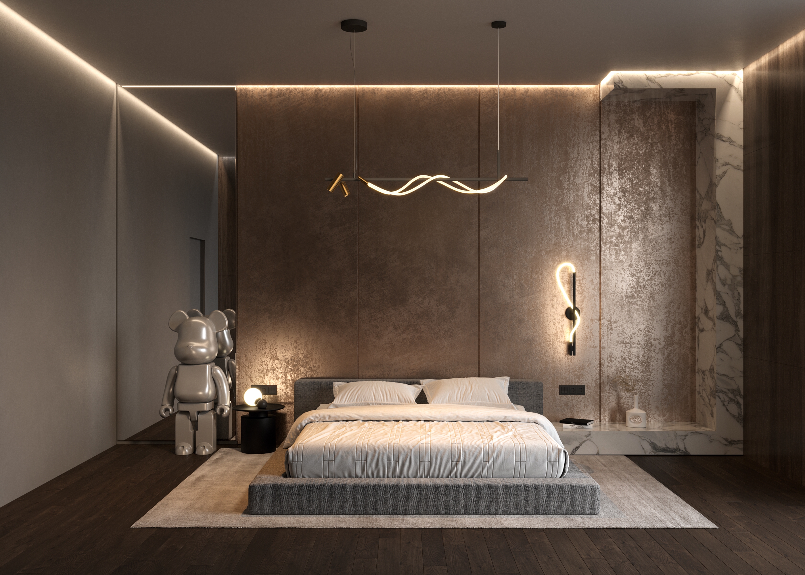 картинка Подвесной светильник Maytoni MOD166PL-L30GB3K