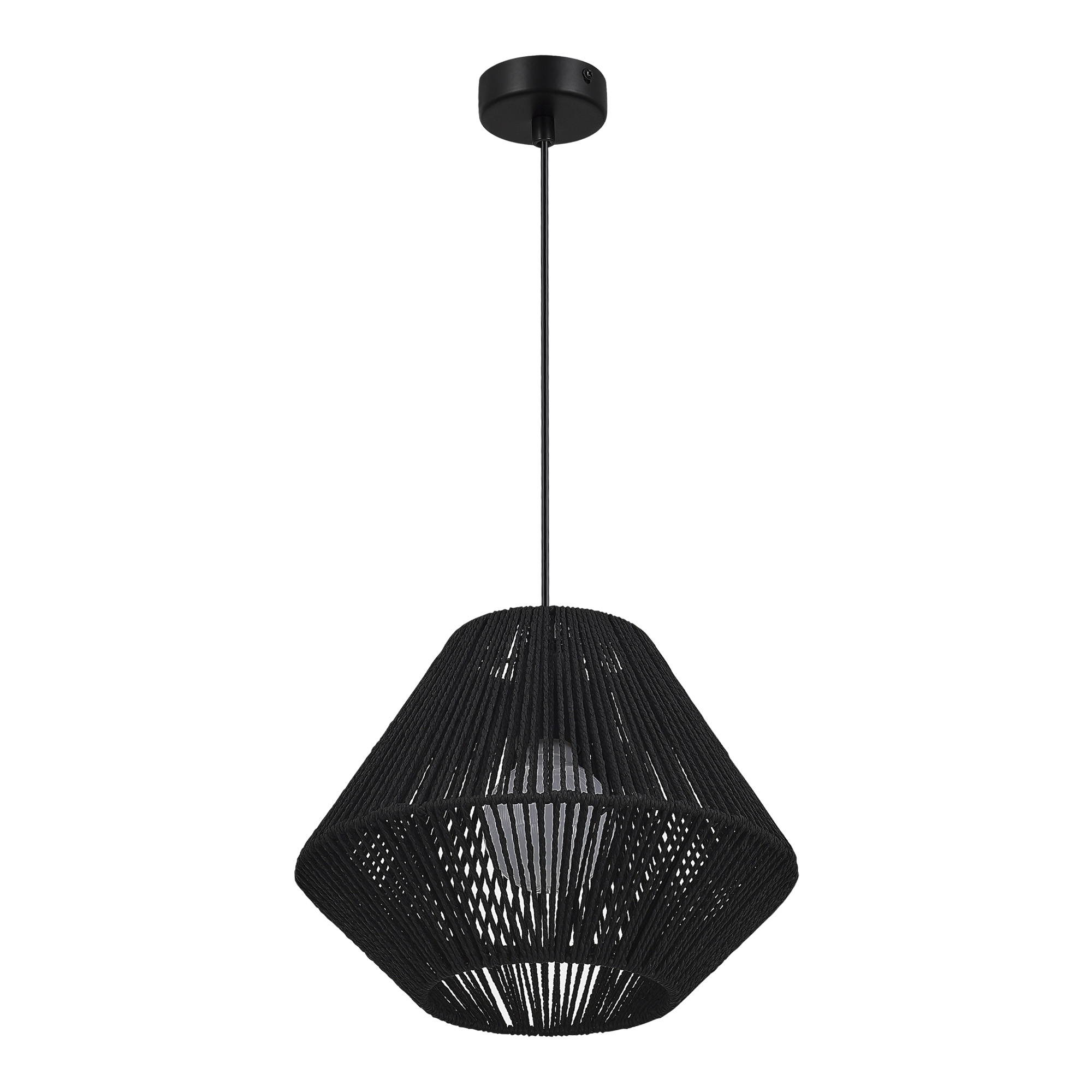 картинка SLE6025-403-01 Светильник подвесной черный/черный E27 1*40W