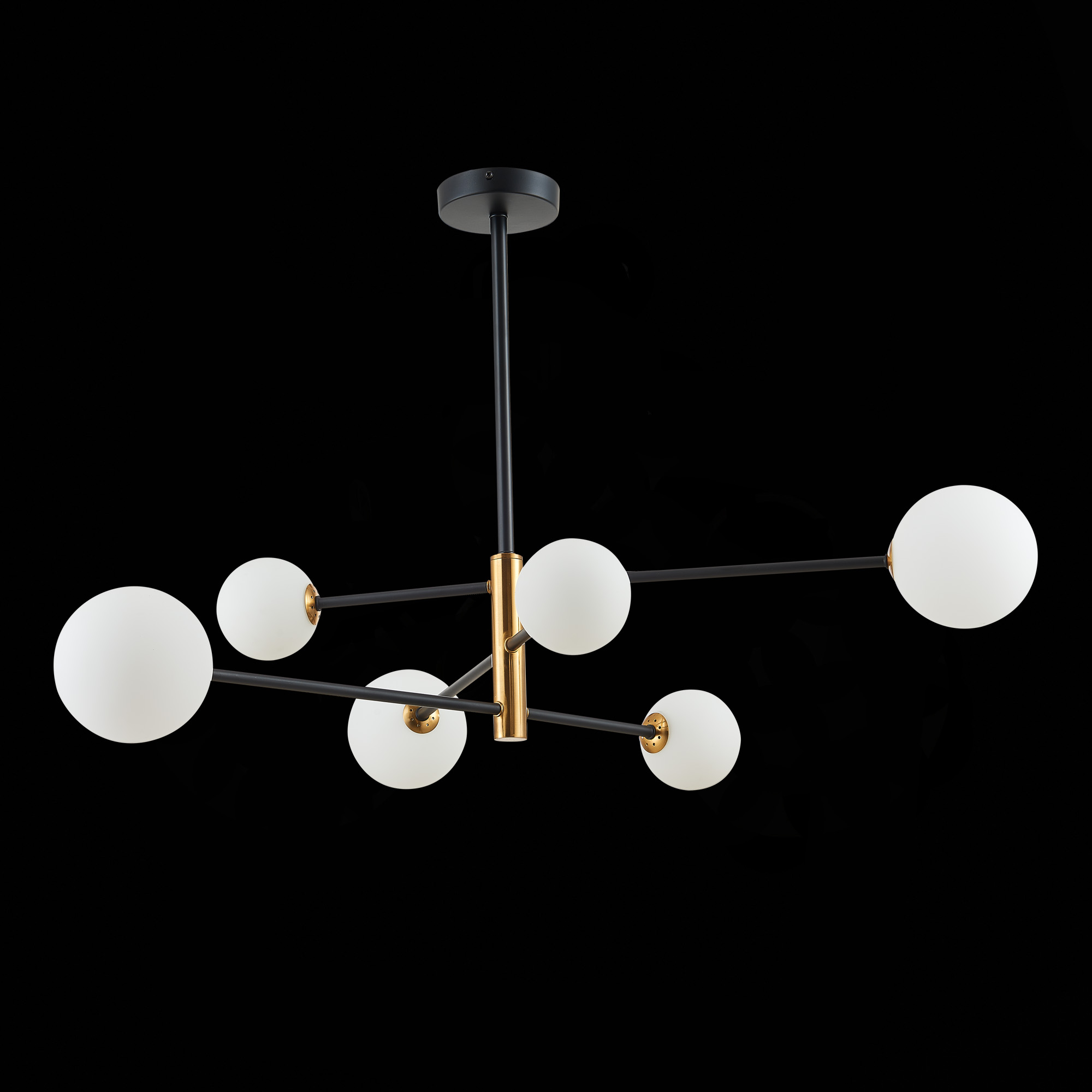 картинка SLE220103-06 Светильник потолочный Черный, Бронза/Белый G9 6*5W