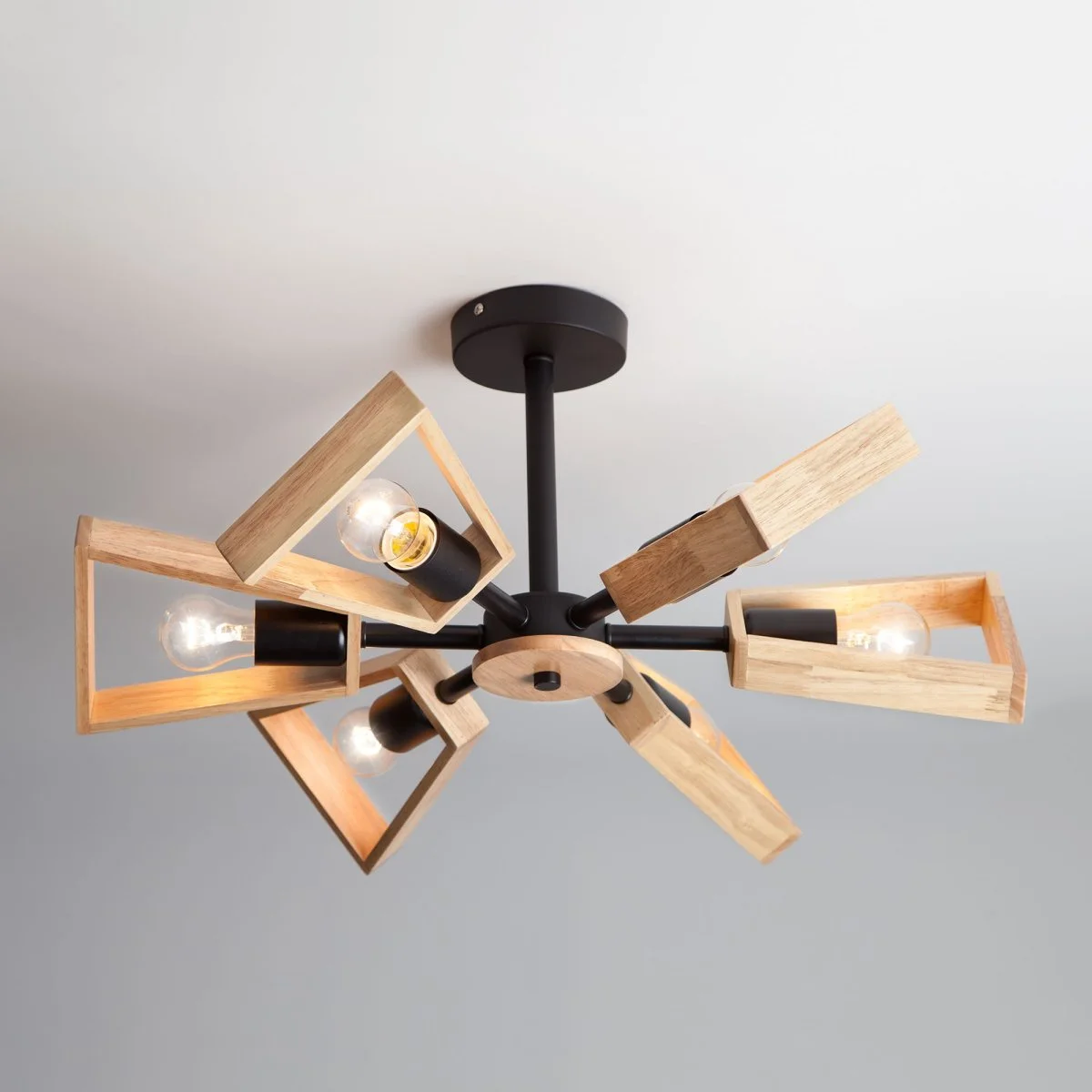 картинка Потолочная люстра в стиле лофт 70056/6 черный