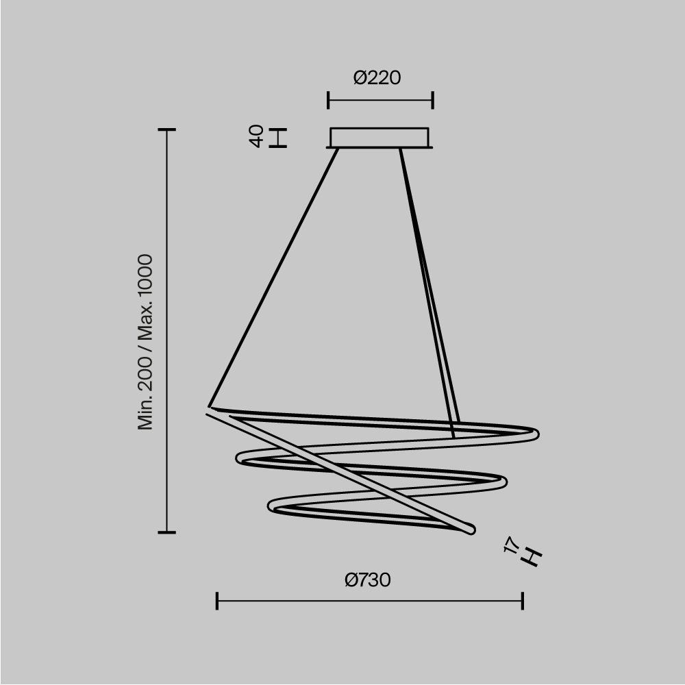 картинка Подвесной светильник Maytoni MOD100PL-L88BSK1