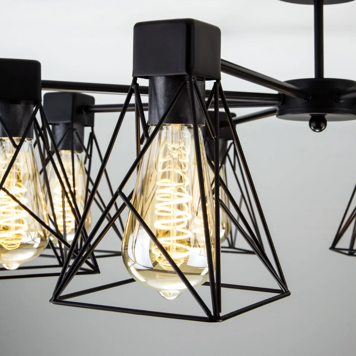картинка Потолочная люстра в стиле лофт 70107/5 черный