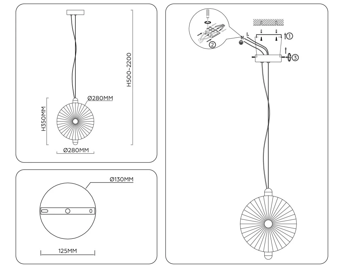 картинка Подвесной светодиодный светильник LH31147