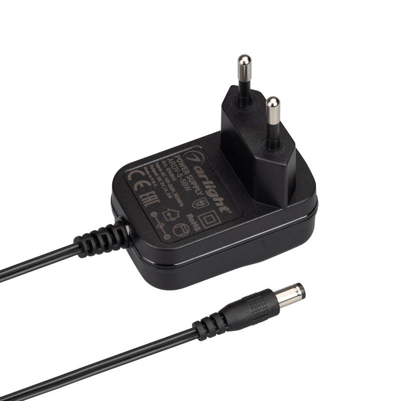 картинка Блок питания ARDV-5-5BW 5В 1А 5Вт адаптер Arlight 034845
