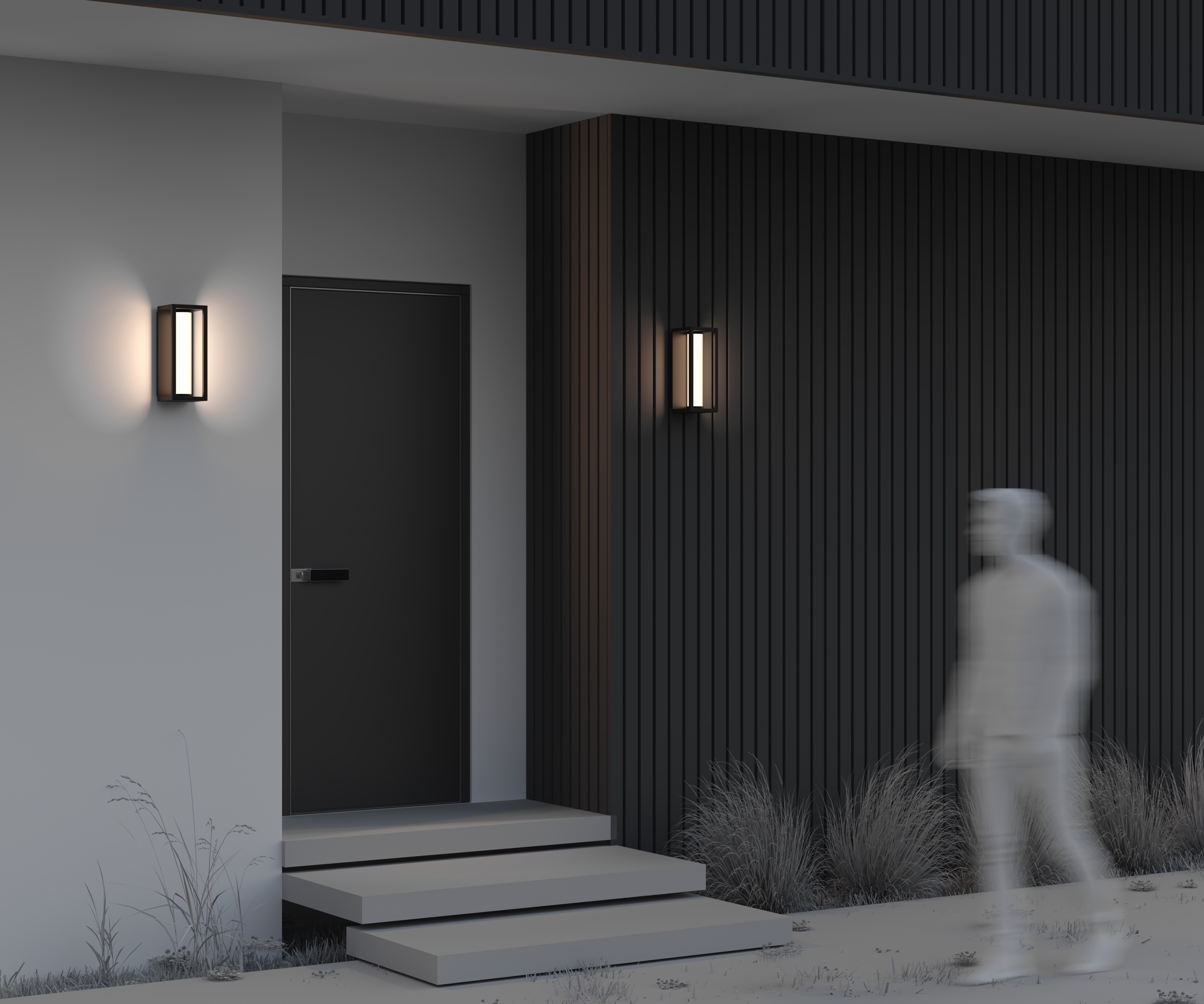 картинка Настенный светильник (бра) Outdoor O480WL-L12B3K