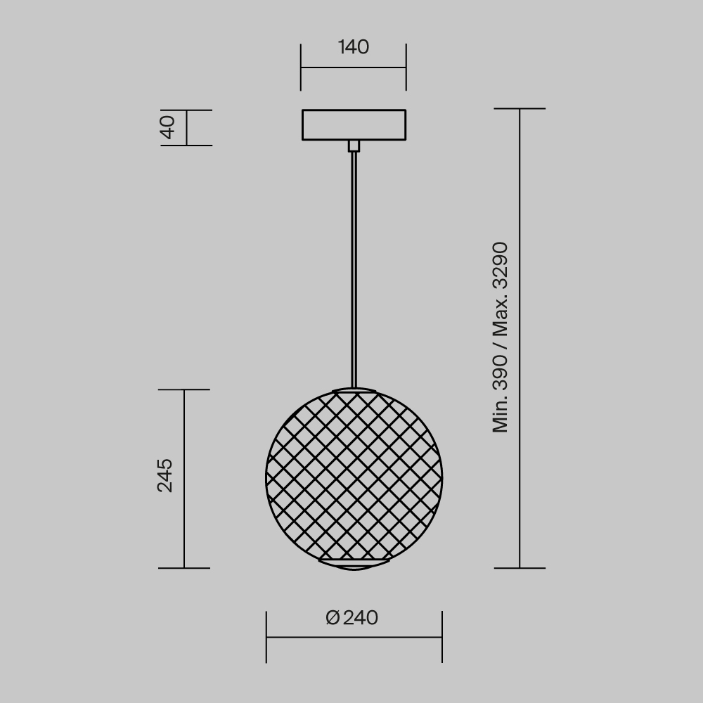 картинка Подвесной светильник Maytoni MOD397PL-L12B3K