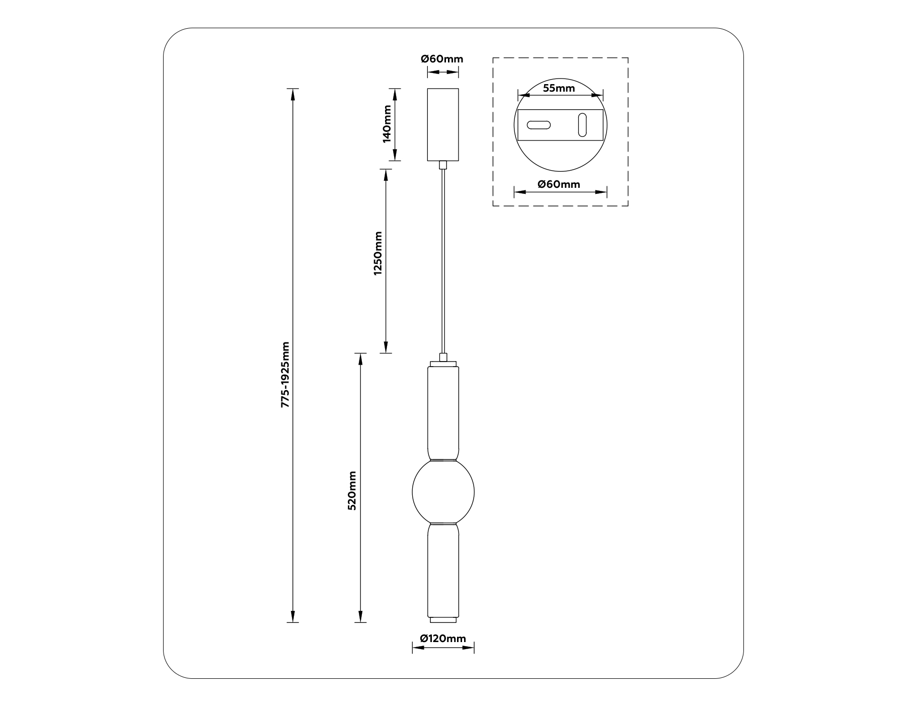 картинка Подвесной светодиодный светильник