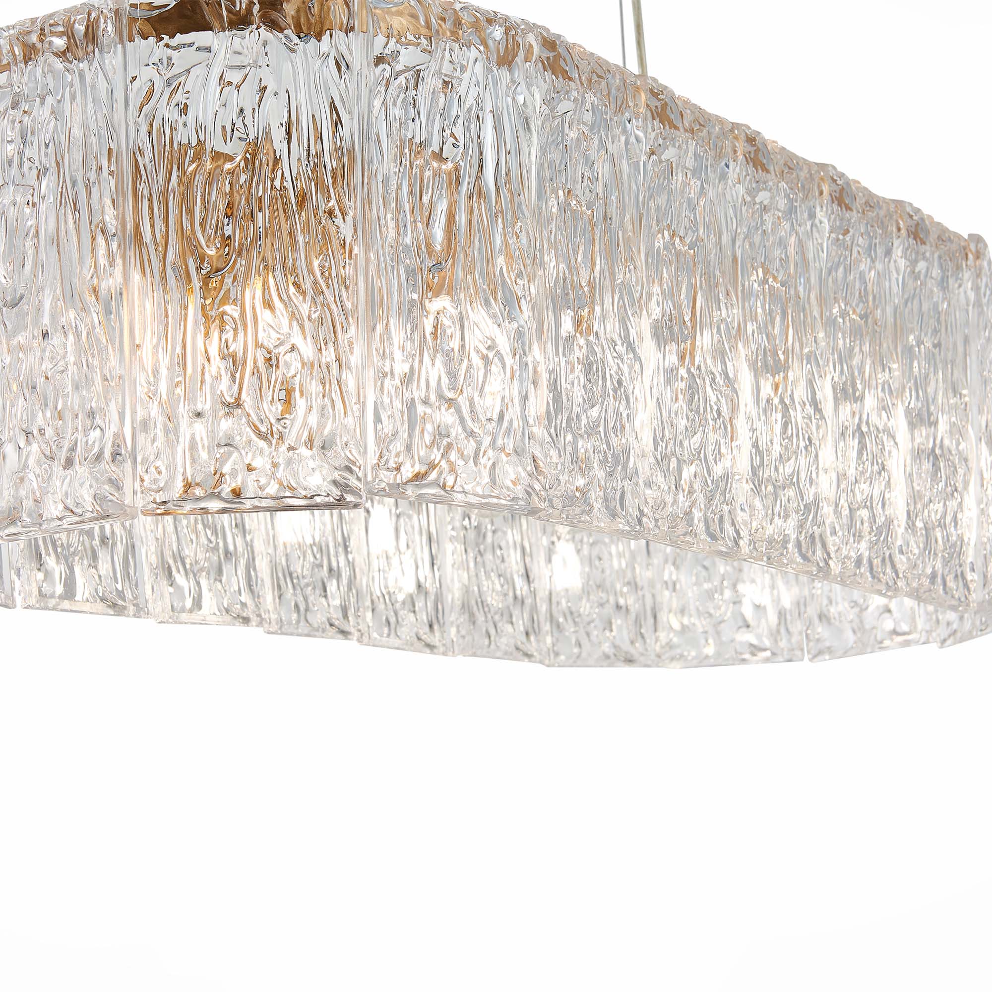 картинка SLE283203-10 Светильник подвесной Золотистый/Прозрачный E27 10*40W