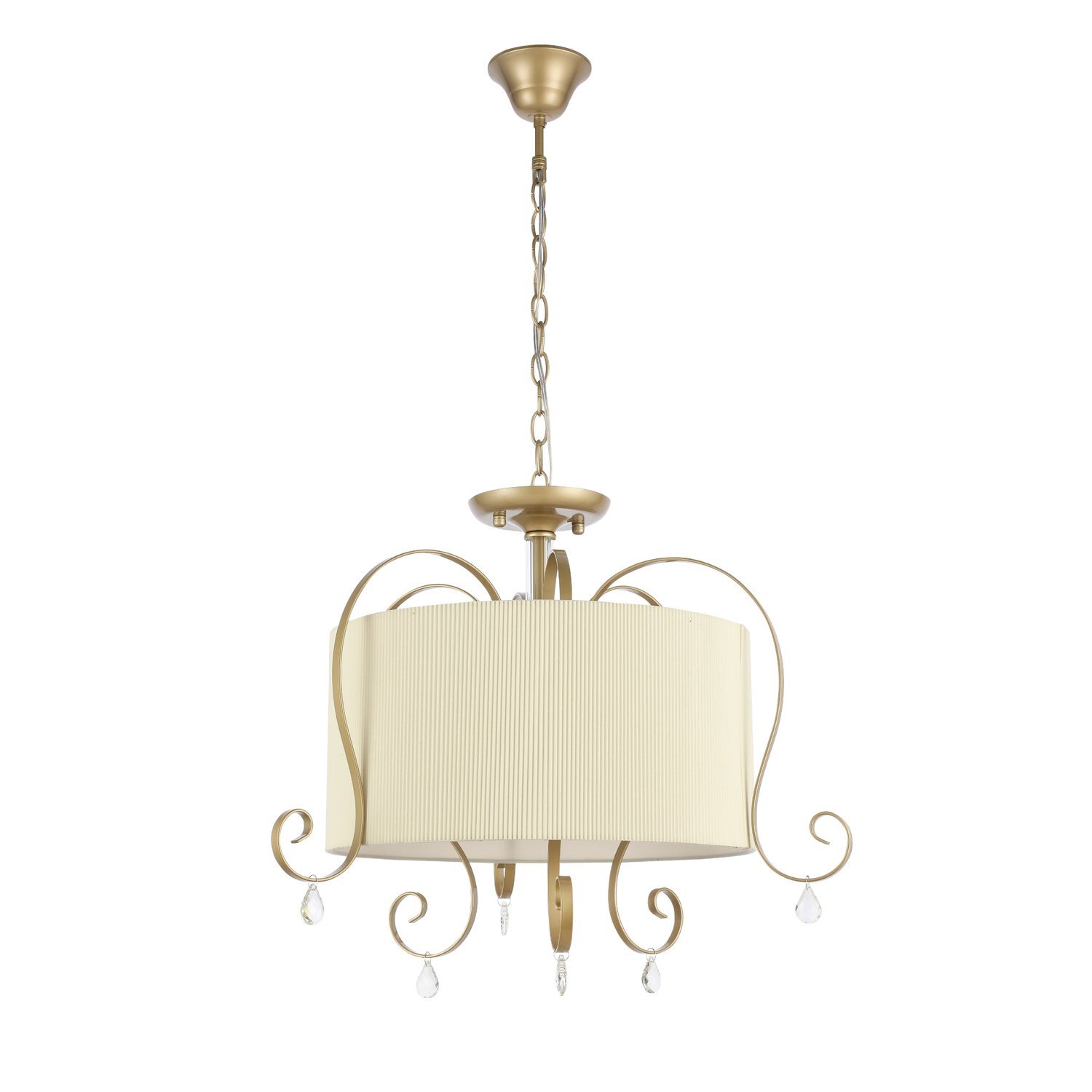 картинка SL177.213.03 Светильник подвесной Золотистый/Белый E14 3*40W