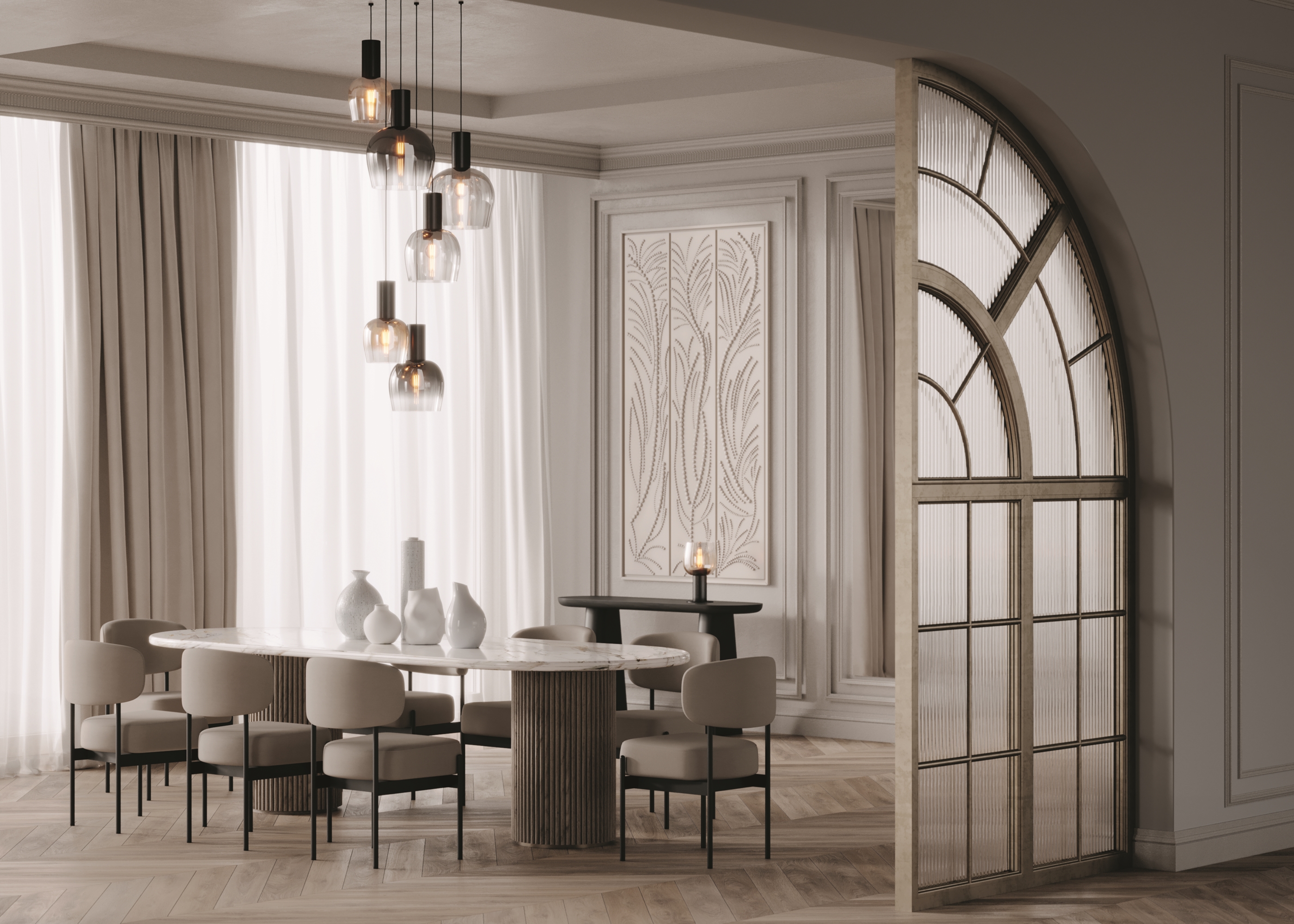 картинка Подвесной светильник Maytoni MOD414PL-06B