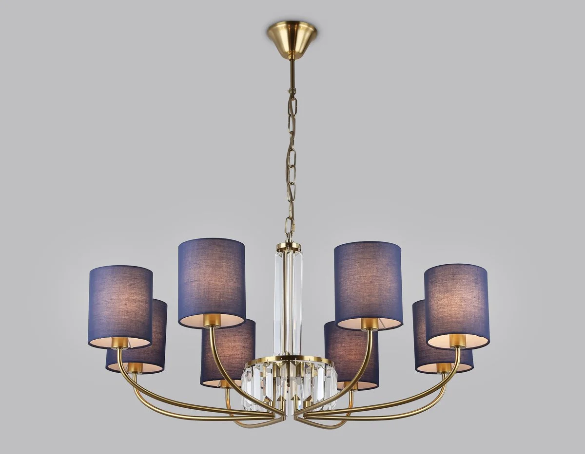 картинка Подвесная люстра с абажурами и хрусталем LH71273