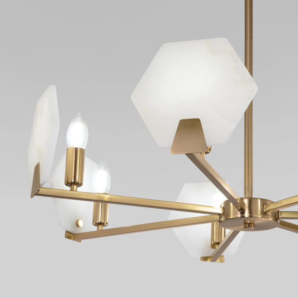 картинка Умный потолочный светильник 60158/7 латунь