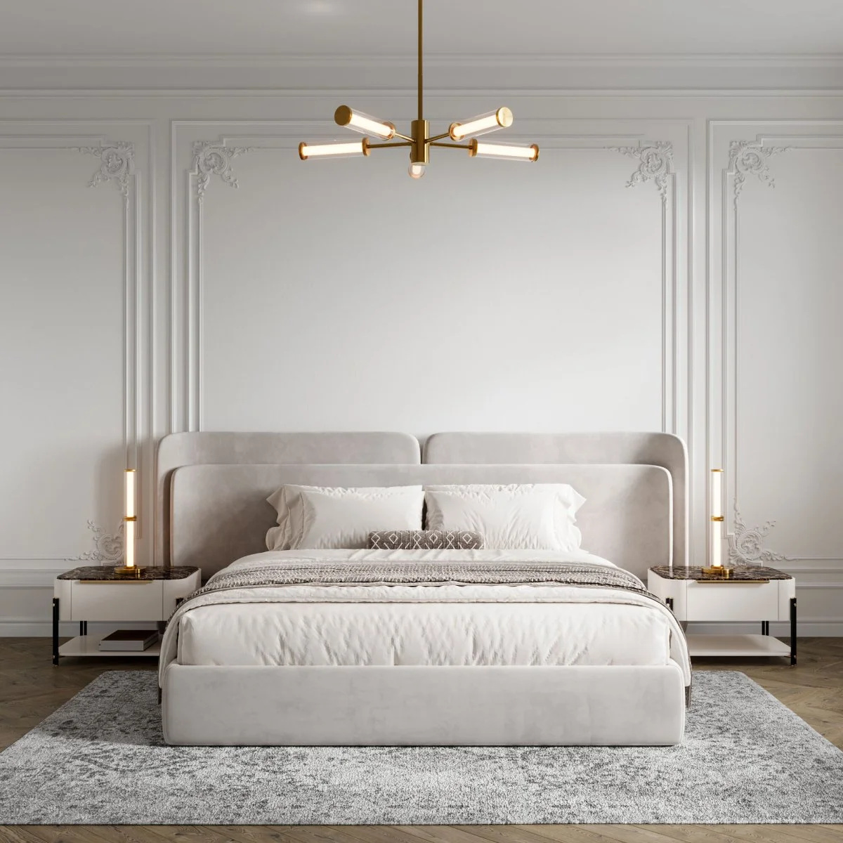 картинка Потолочный светодиодный светильник 50386/5 LED латунь