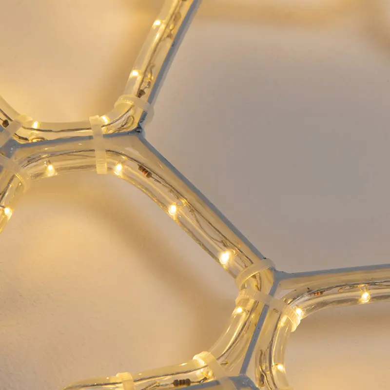 картинка Светодиодная фигура из дюралайта Снежинка 45x38см ТЕПЛЫЙ БЕЛЫЙ NEON-NIGHT