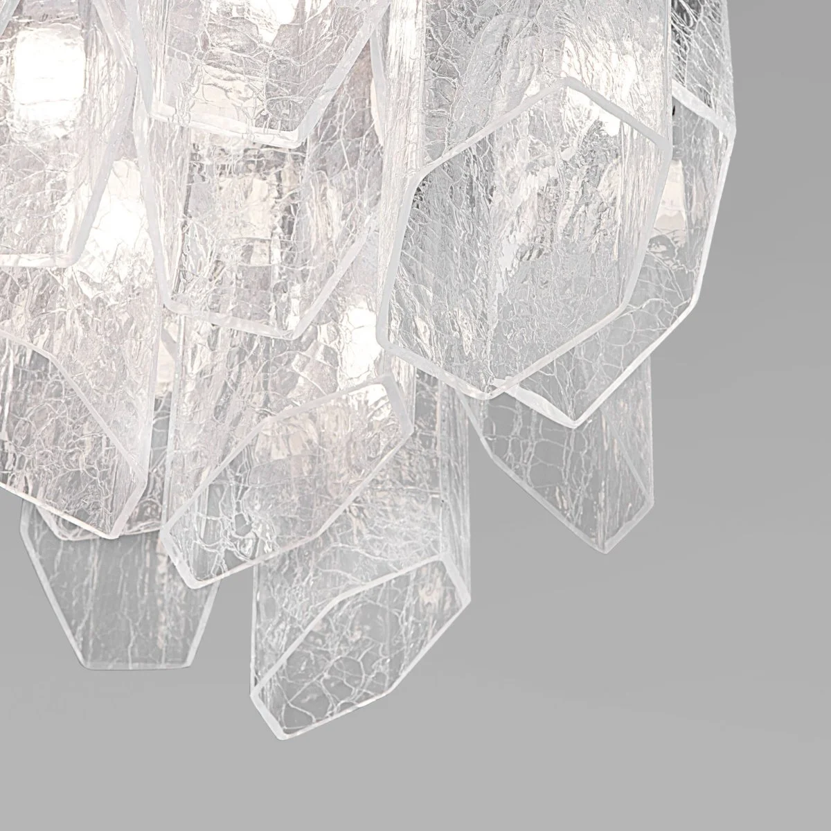 картинка Умный потолочный светильник с плафонами из фактурного стекла 381/10