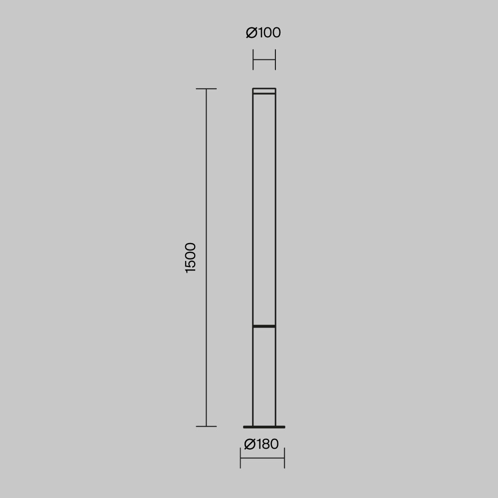картинка Садово-парковый светильник Outdoor O041FL-L50B3K