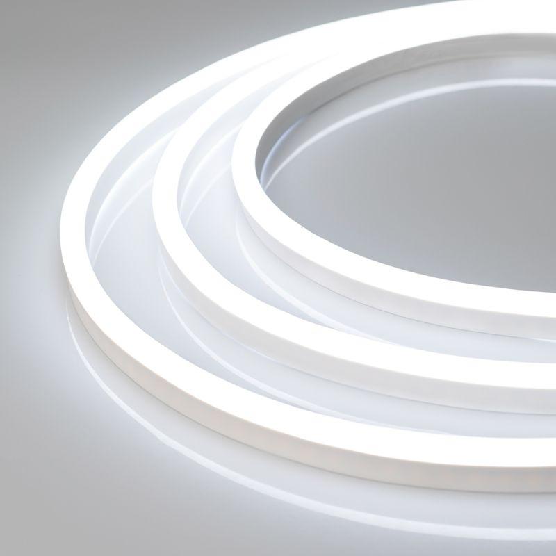 картинка Неон гибкий ARL-NEON-1608-SIDE 24В 6Вт/м IP65 White бел. (уп.50м) Arlight 030874