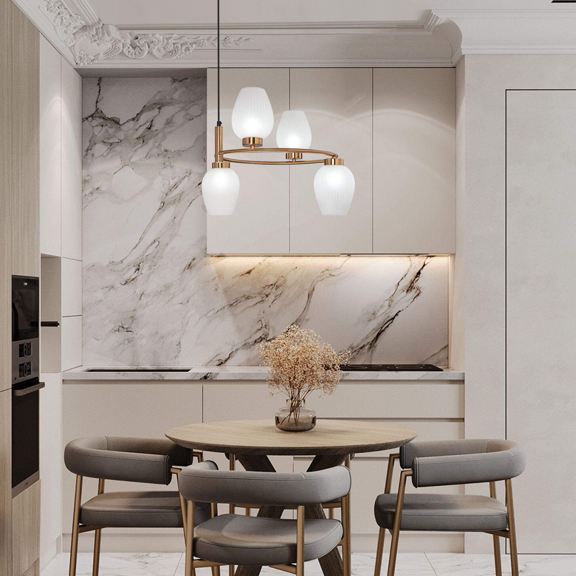 картинка Подвесной светильник 30183/4 латунь