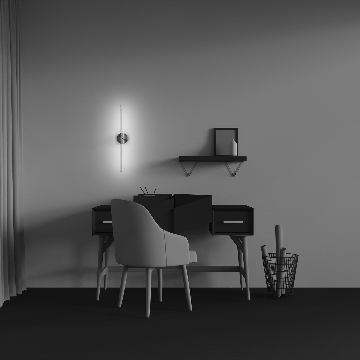 картинка Настенный светильник (бра) Technical C084WL-L7BS2.7K