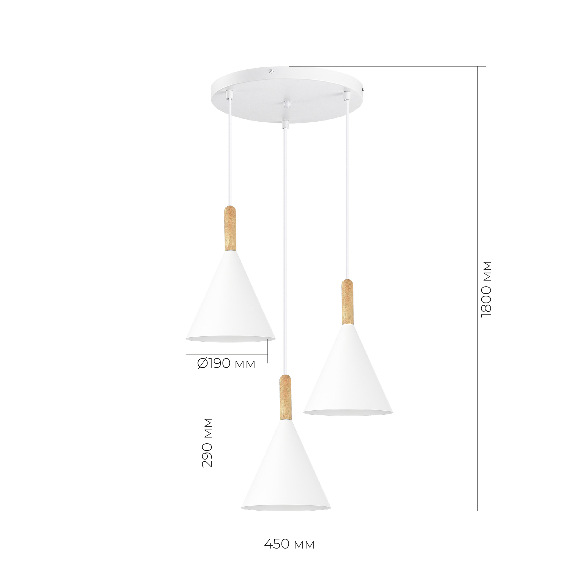 картинка SLE1255-513-03 Светильник подвесной Белый/Белый E27 3*40W
