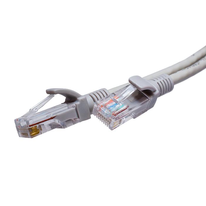 картинка Патч-корд U/UTP кат.5E 4х2х26AWG (7х0.16мм) Cu LSZH сер. 3м SUPRLAN 10-0144