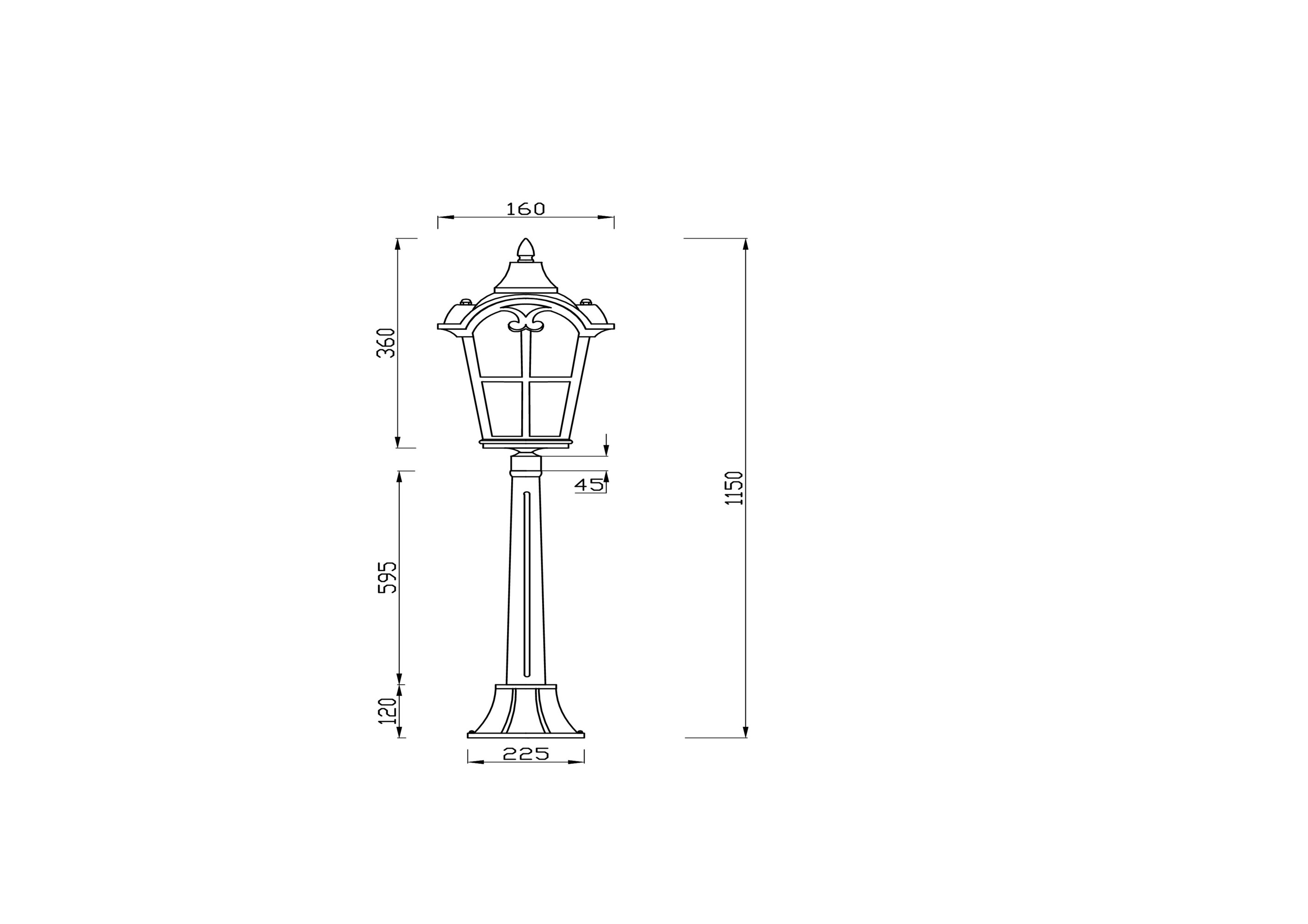 картинка Ландшафтный светильник Outdoor O413FL-01BZ1