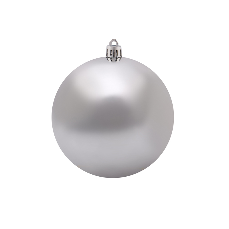 картинка Елочная фигура Шар Ø 10 см, цвет серебряный глянцевый