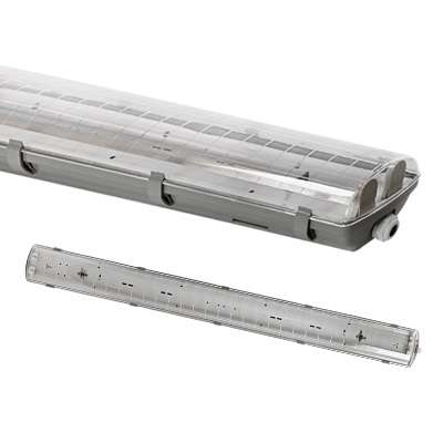 картинка Светильник ССП-456 2хLED-Т8-1200 G13 IP65 1260х100х84мм герметичный под LED-лампу IN HOME 4690612031279