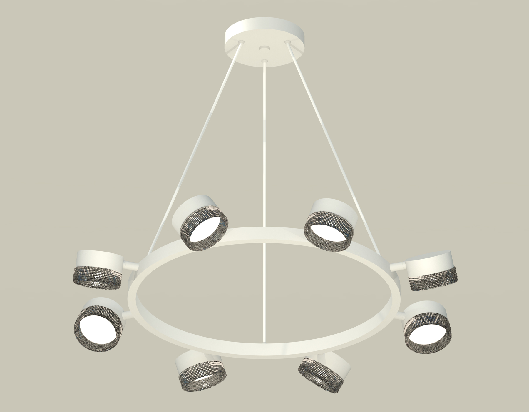 картинка Комплект подвесного поворотного светильника с композитным хрусталем