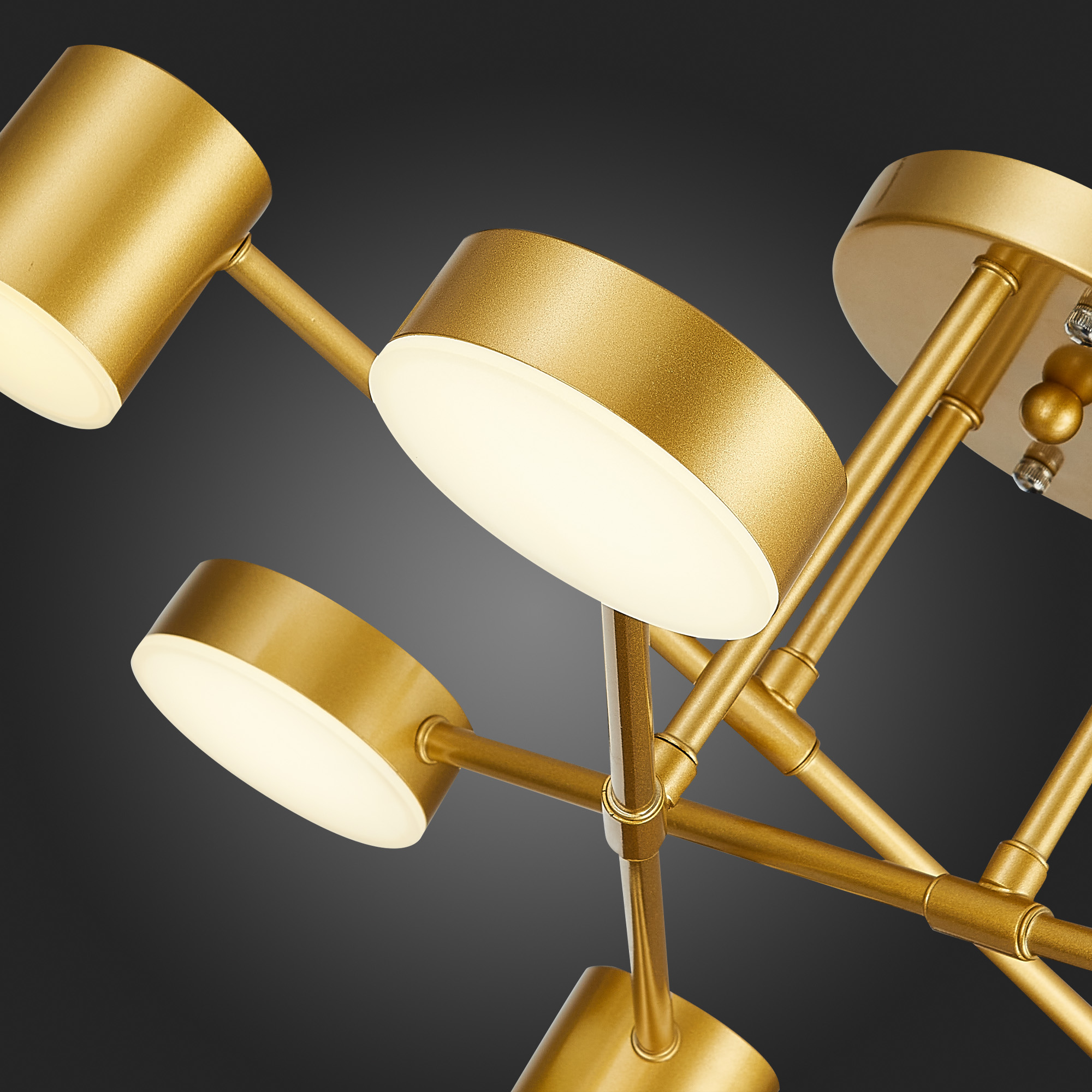 картинка SLE201022-06 Светильник потолочный Золотистый/Золотистый LED 6*7W 4000K