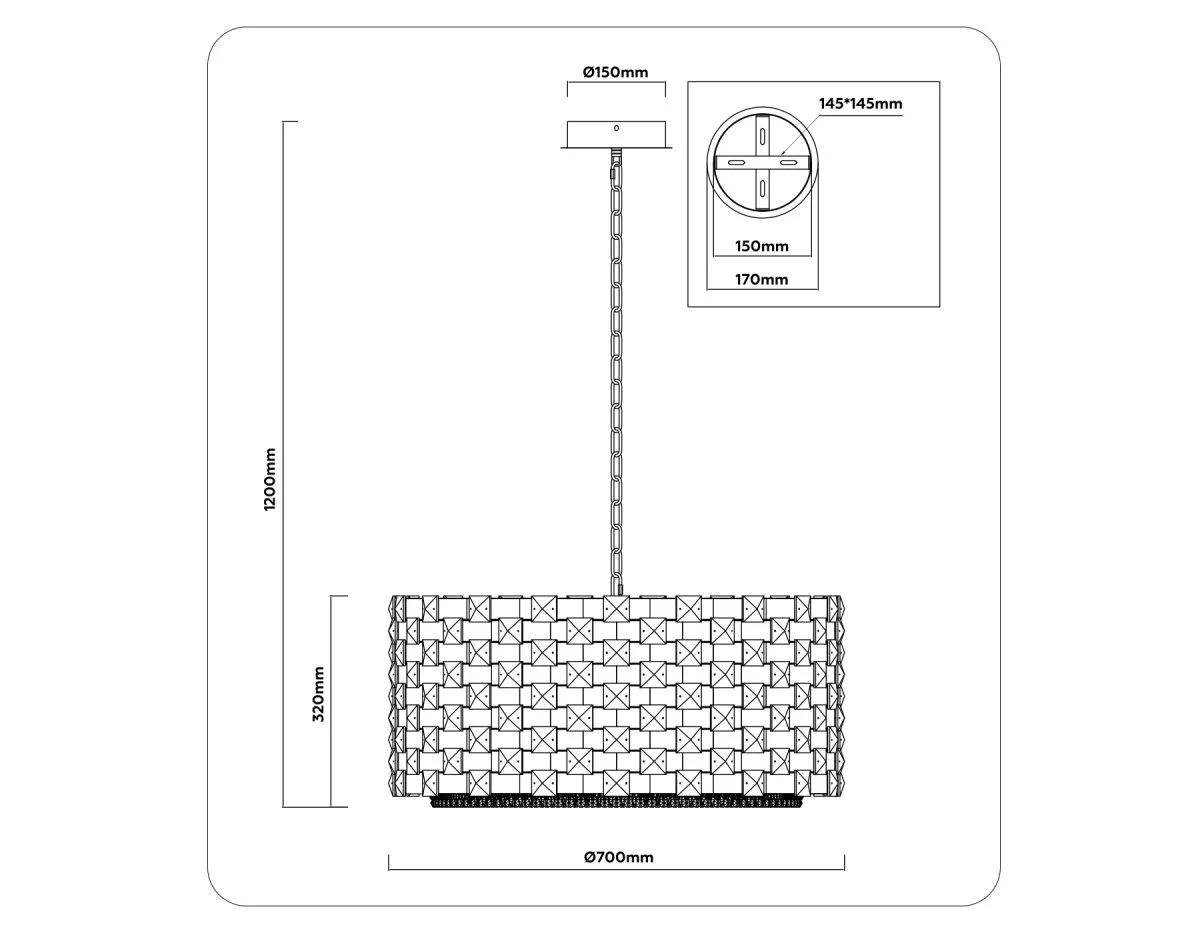 картинка Подвесная люстра с хрусталем LH41009