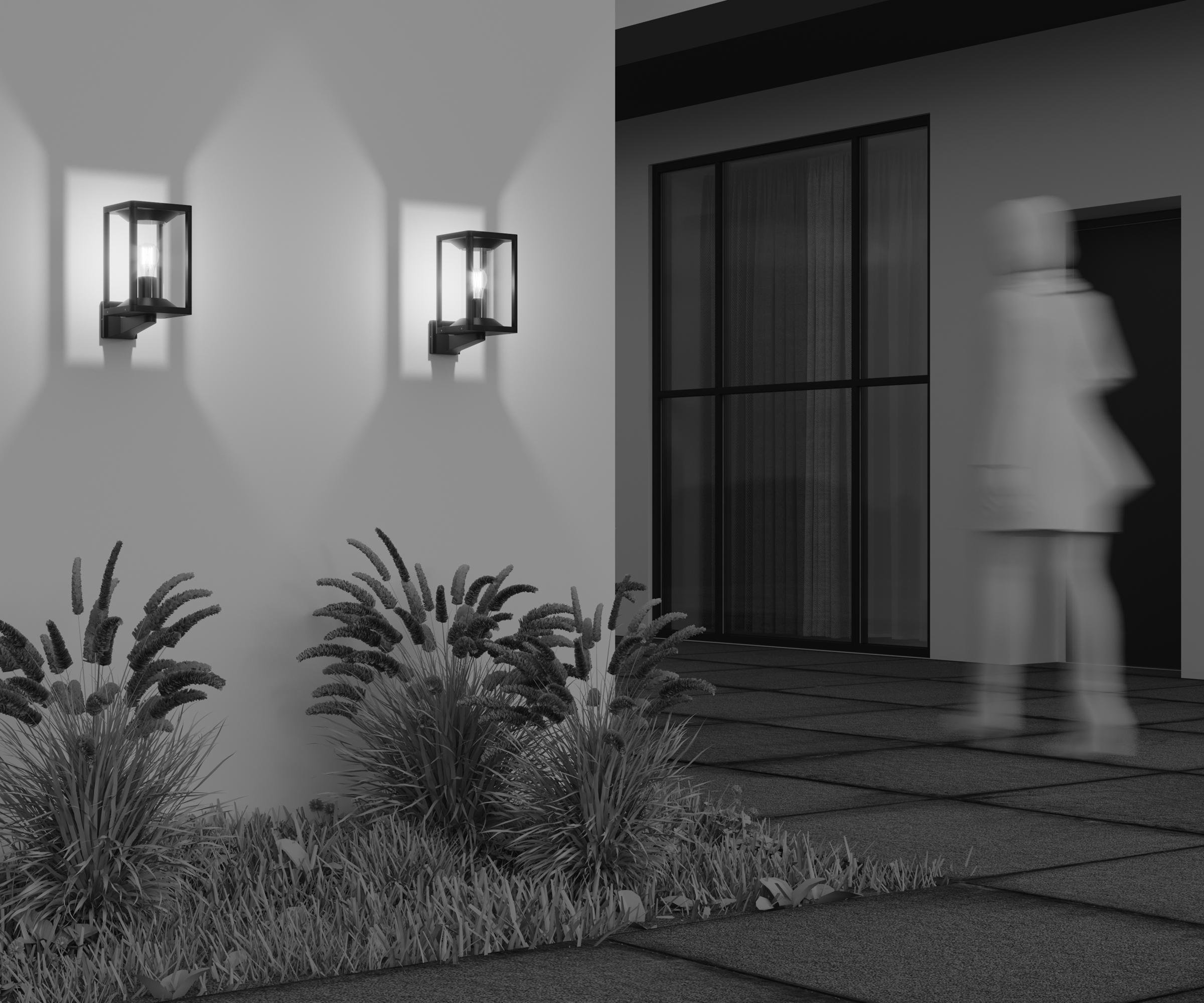 картинка Настенный светильник (бра) Outdoor O452WL-01GF