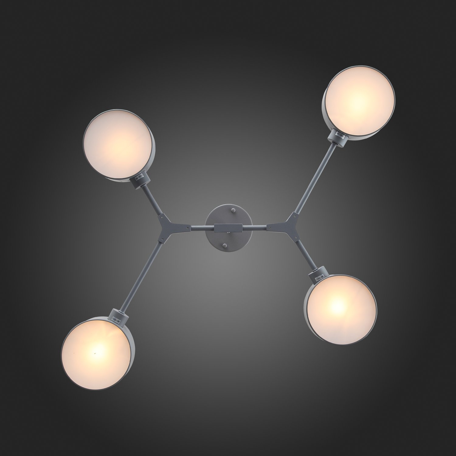 картинка SLE183702-04 Светильник потолочный Серый/Серый E14 4*60W