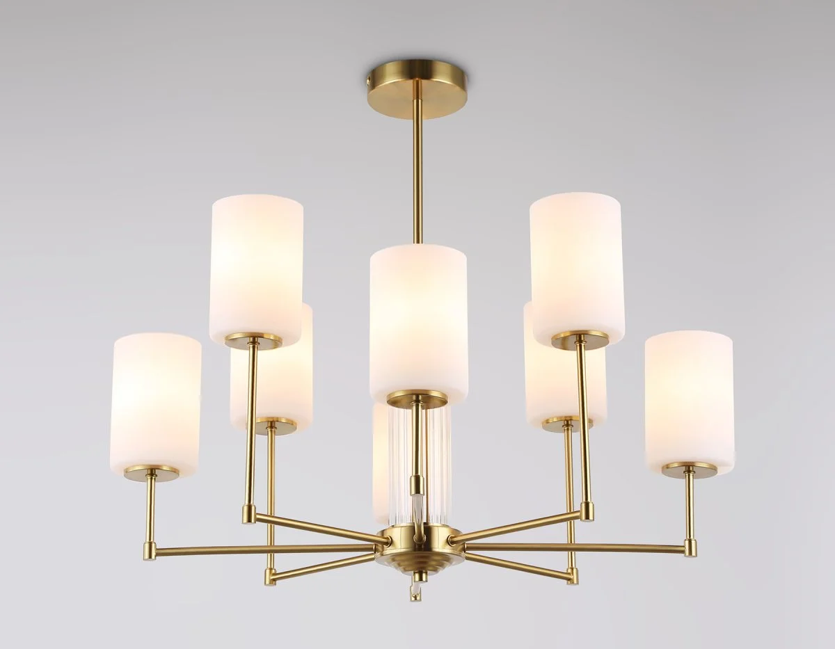 картинка Люстра со стеклянными плафонами на штанге LH56217