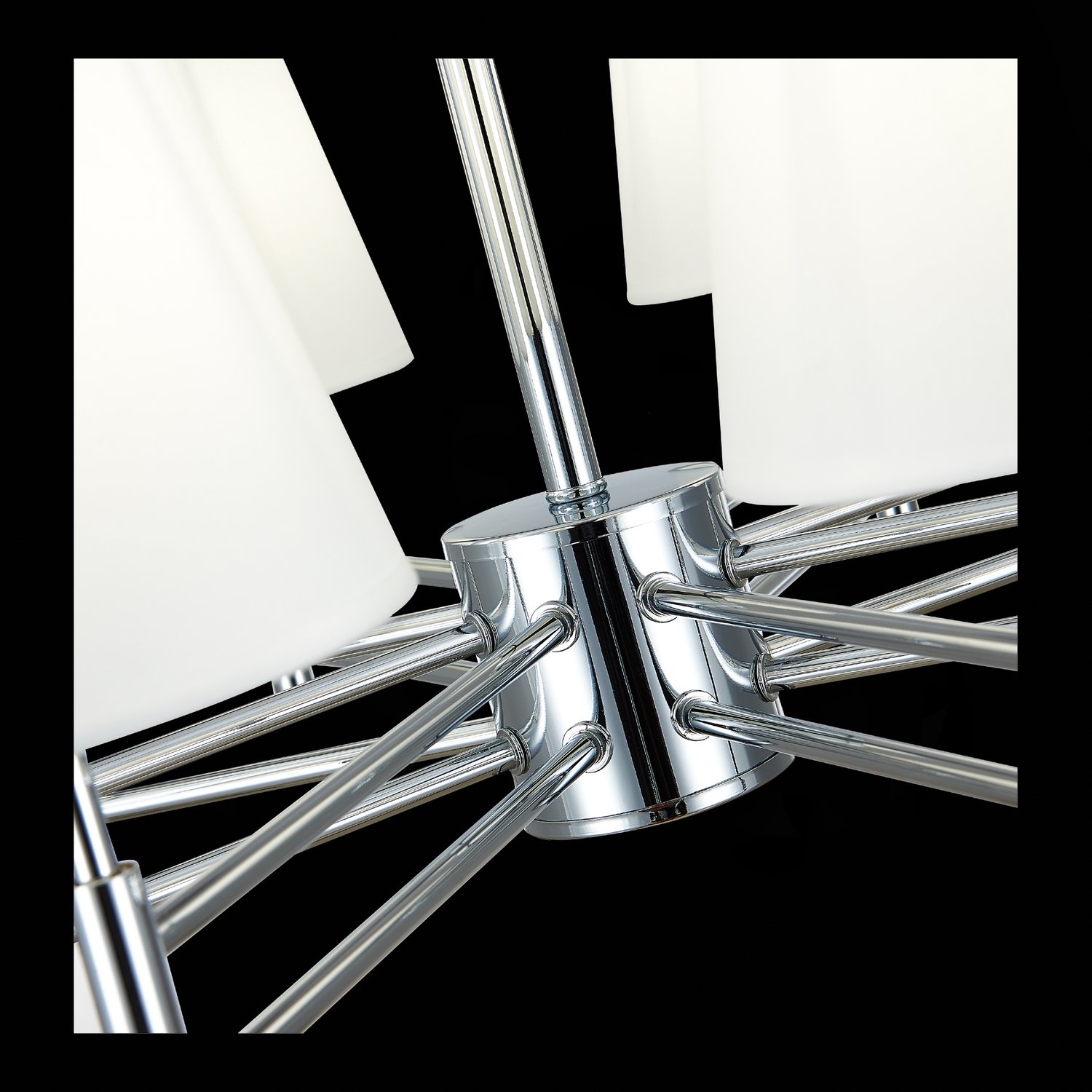 картинка SLE105403-08 Светильник подвесной Хром/Белый E14 8*40W