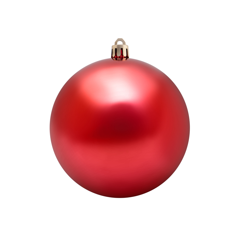 картинка Елочная фигура Шар Ø 10 см, цвет красный глянцевый