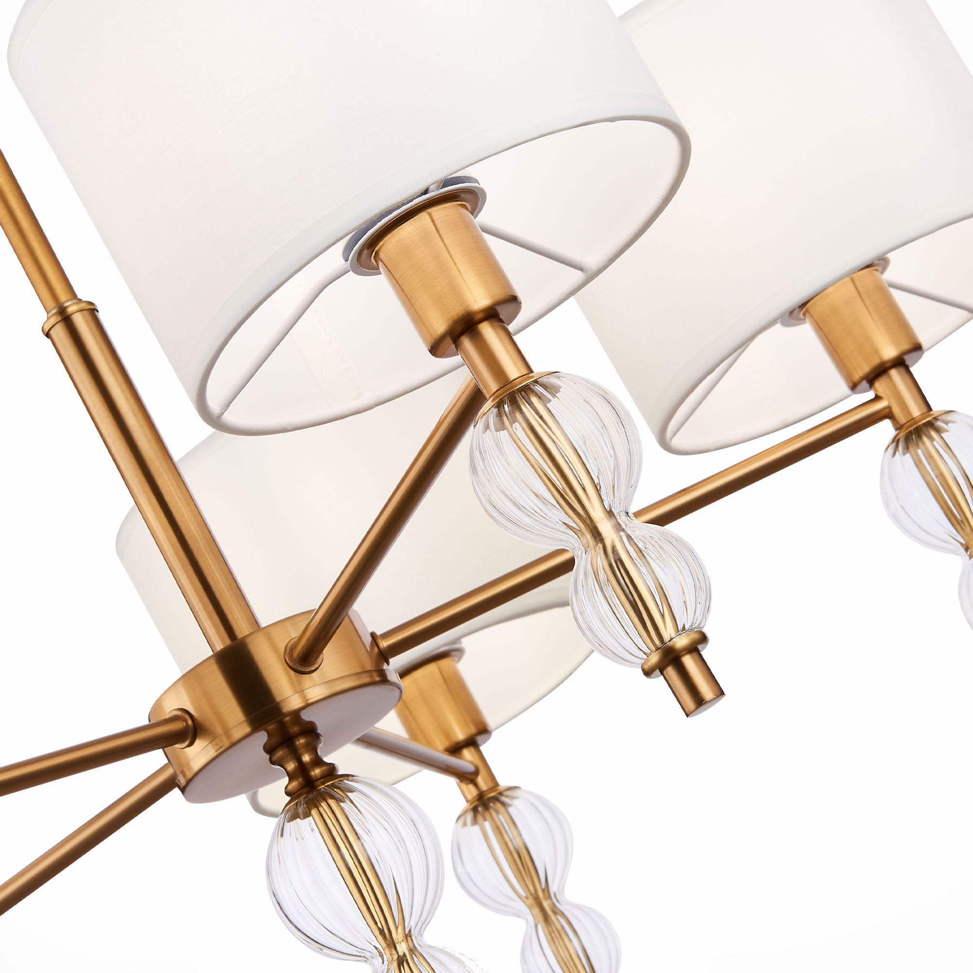 картинка SLE105713-05 Светильник подвесной Латунь, Прозрачный/Белый E14 5*40W