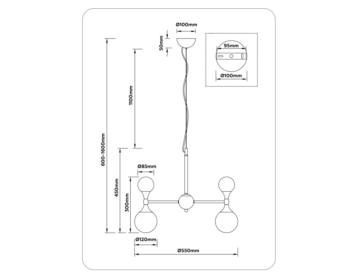 картинка Подвесная люстра LH51050