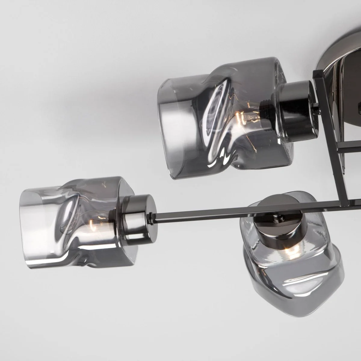 картинка Потолочная люстра со стеклянными плафонами 30165/6 черный жемчуг