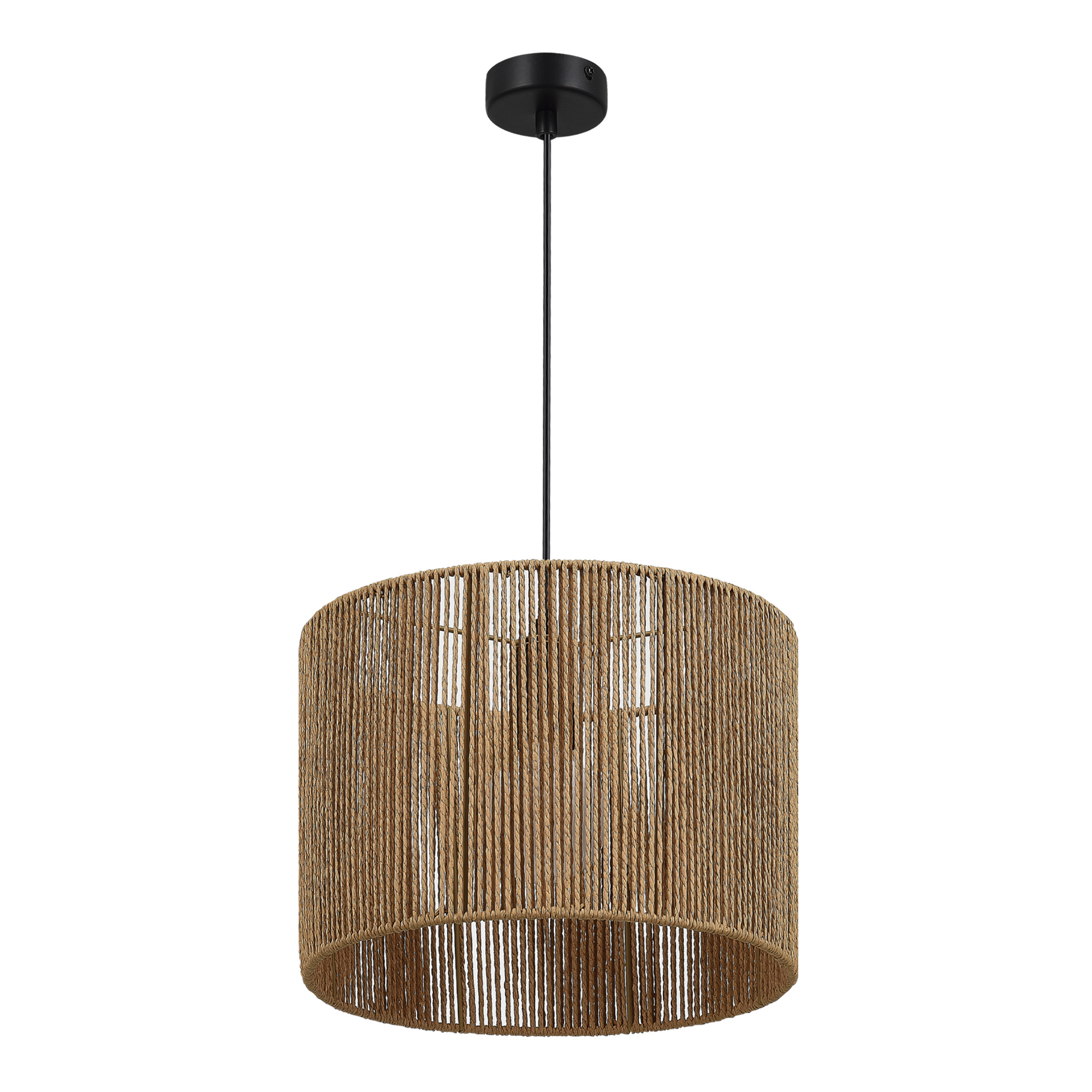 картинка SLE6024-603-01 Светильник подвесной бежевый/черный E27 1*40W