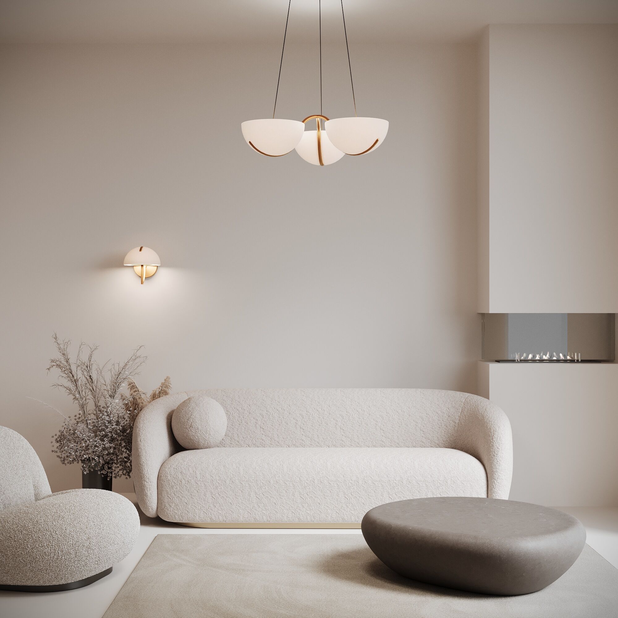 картинка Подвесной светодиодный светильник 50083/3 LED золото