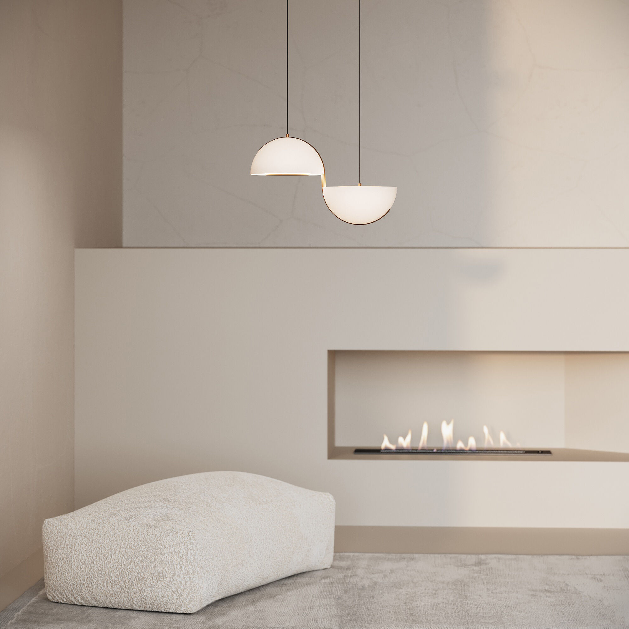 картинка Подвесной светодиодный светильник 50083/2 LED золото