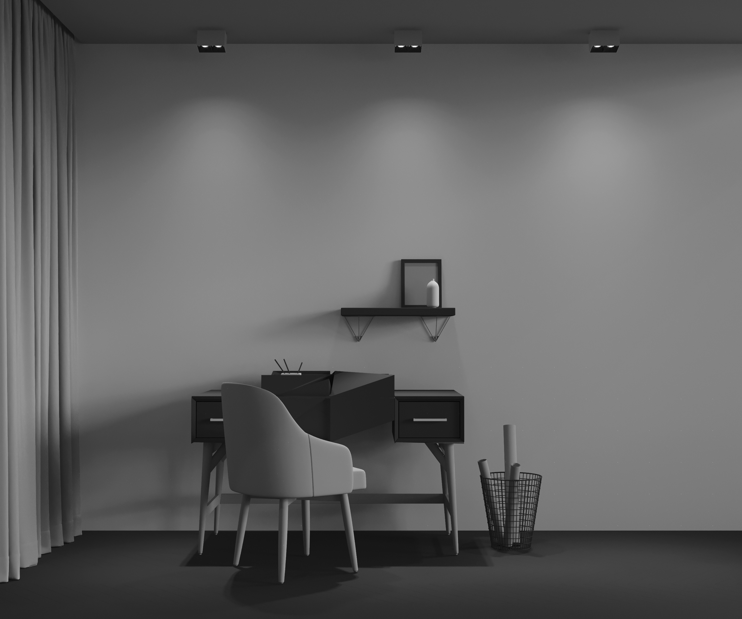 картинка Потолочный светильник Technical C065CL-02-L12W3K-W