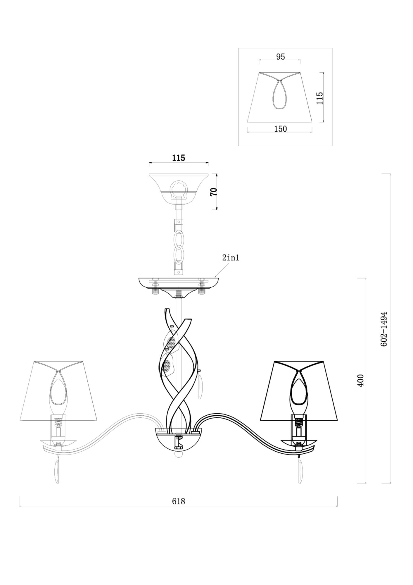 картинка Люстра Freya FR2001PL-05G